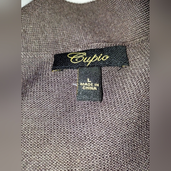 Cupio Chocolate Brown Long Line Open Cardigan #minimalist #cashmere - Picture 3 of 6